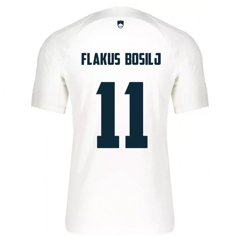 DanxenメンズスロベニアDavid Flakus Bosilj#11白 青ホームシャツ26-28ジャージーユニフォーム
