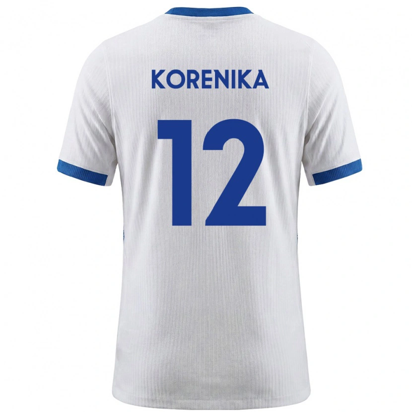DanxenメンズスロベニアMatej Korenika#12白 青ホームシャツ26-28ジャージーユニフォーム