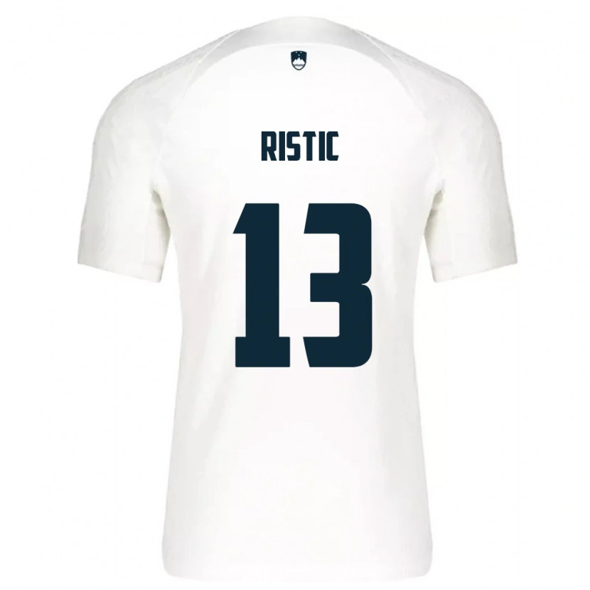 DanxenメンズスロベニアAleks Ristic#13白 青ホームシャツ26-28ジャージーユニフォーム