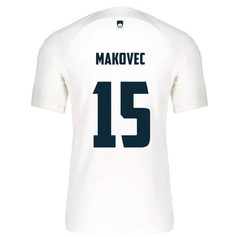 DanxenメンズスロベニアSara Makovec#15白 青ホームシャツ26-28ジャージーユニフォーム