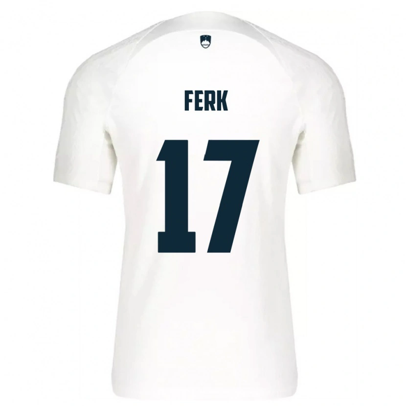 DanxenメンズスロベニアMatic Ferk#17白 青ホームシャツ26-28ジャージーユニフォーム