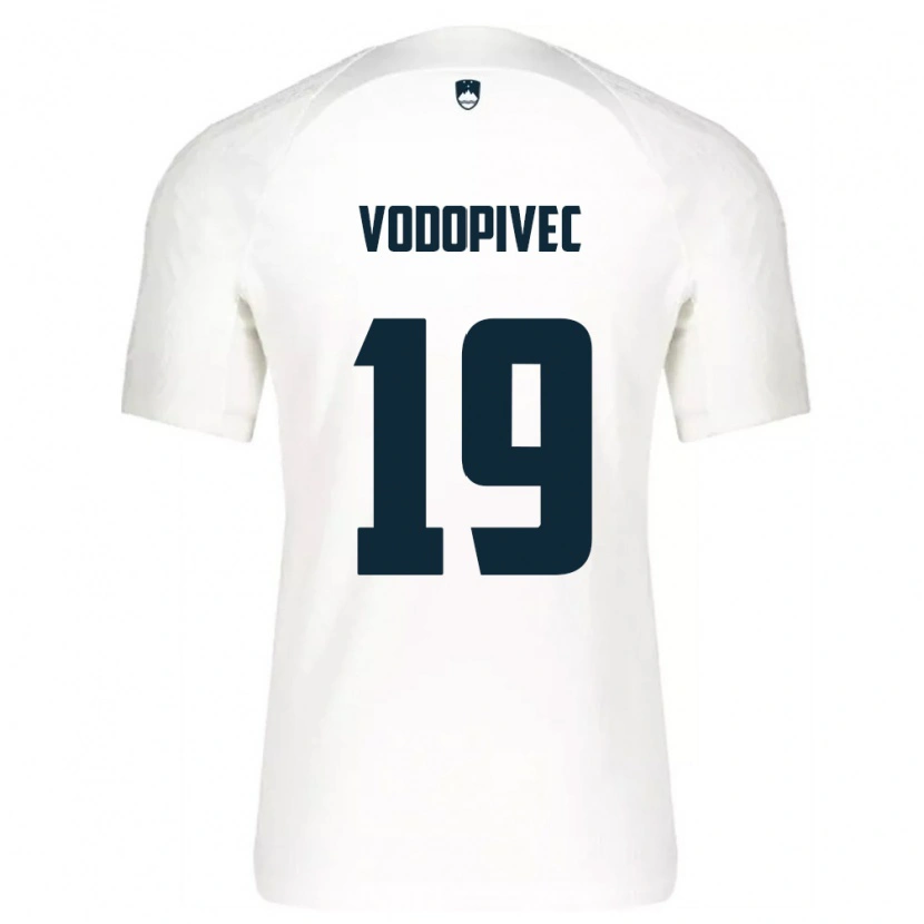 DanxenメンズスロベニアAljaz Vodopivec#19白 青ホームシャツ26-28ジャージーユニフォーム