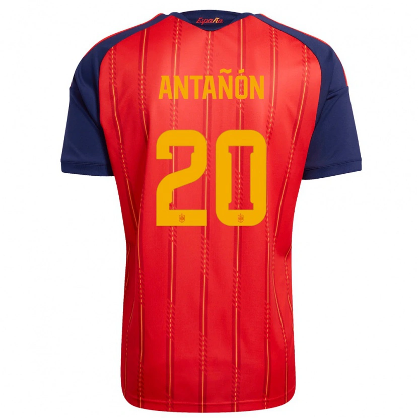 DanxenメンズスペインAndrés Antañón#20赤 紺 黄ホームシャツ26-28ジャージーユニフォーム