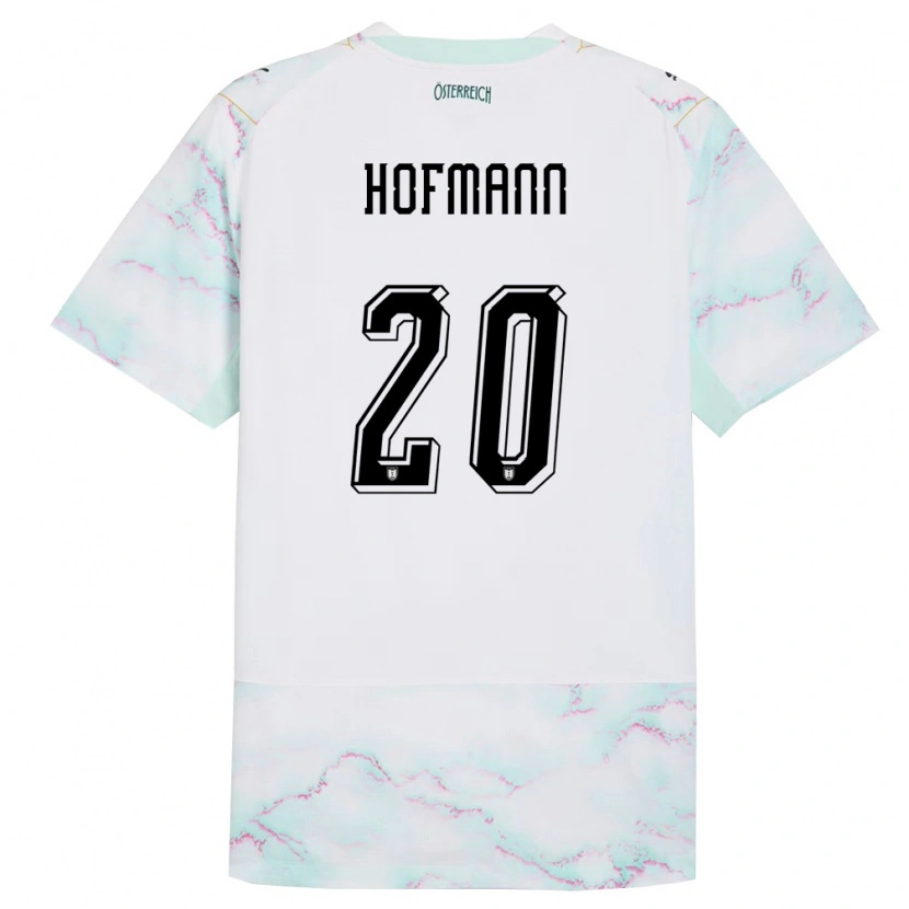 DanxenメンズオーストリアFlorian Hofmann#20白 緑 金アウェイシャツ26-28ジャージーユニフォーム
