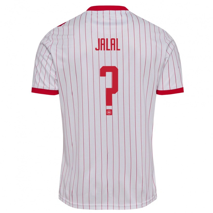 DanxenメンズデンマークSami Jalal#0白 赤アウェイシャツ26-28ジャージーユニフォーム