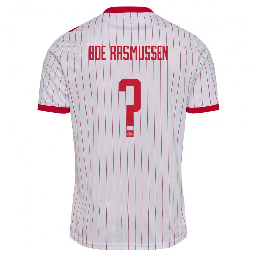 DanxenメンズデンマークHjalte Boe Rasmussen#0白 赤アウェイシャツ26-28ジャージーユニフォーム
