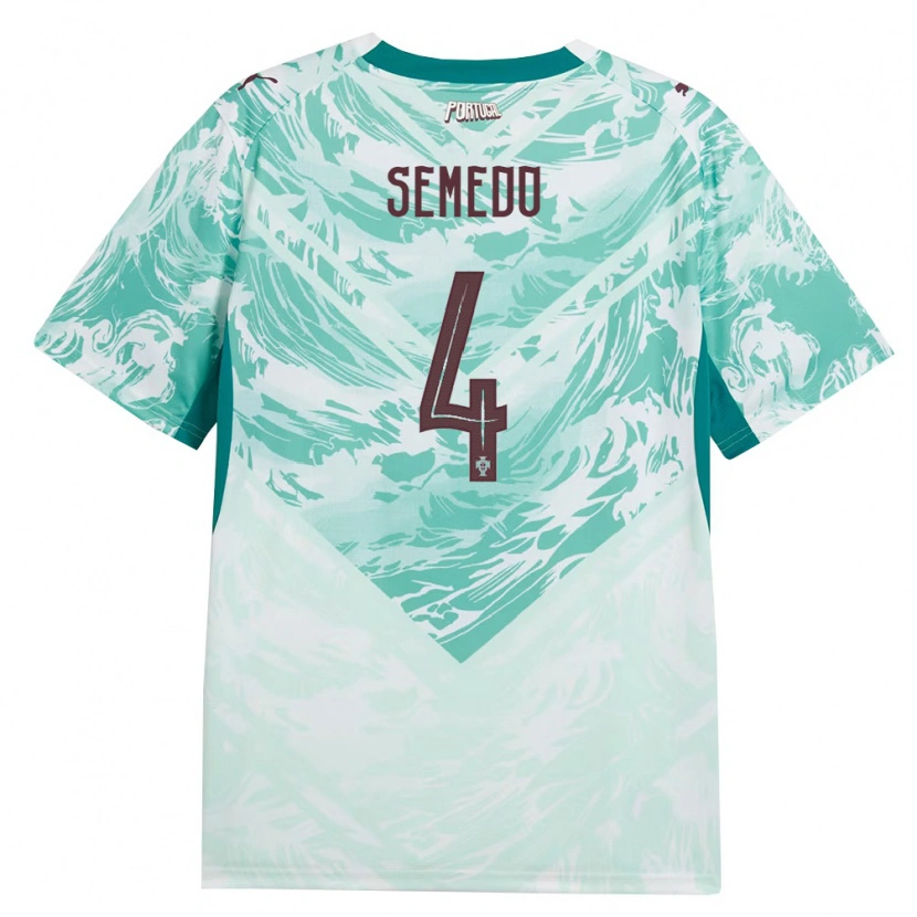 DanxenメンズポルトガルBenjamim Semedo#4空色 白 緑アウェイシャツ26-28ジャージーユニフォーム