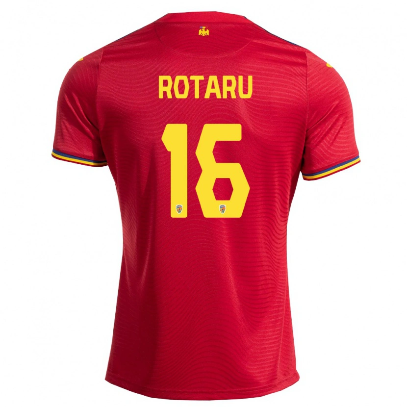 DanxenメンズルーマニアȘtefan Rotaru#16赤 紺 黄アウェイシャツ26-28ジャージーユニフォーム