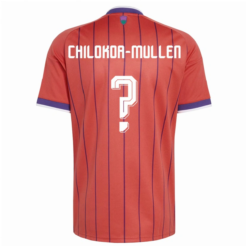 DanxenメンズスコットランドJeremiah Chilokoa-Mullen#0オレンジ 紫アウェイシャツ26-28ジャージーユニフォーム