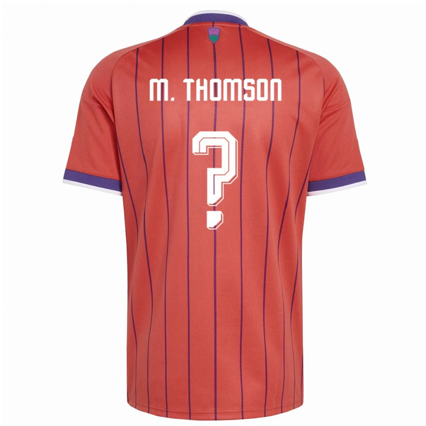 DanxenメンズスコットランドMiller Thomson#0オレンジ 紫アウェイシャツ26-28ジャージーユニフォーム
