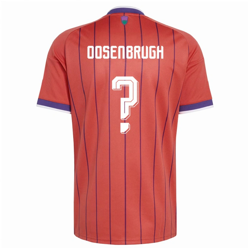 DanxenメンズスコットランドCharley Oosenbrugh#0オレンジ 紫アウェイシャツ26-28ジャージーユニフォーム