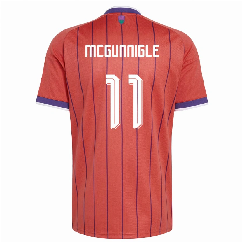 DanxenメンズスコットランドCai Mcgunnigle#11オレンジ 紫アウェイシャツ26-28ジャージーユニフォーム