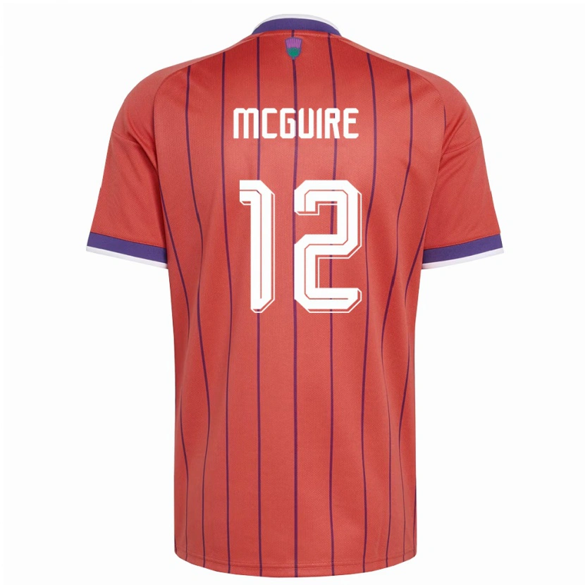 DanxenメンズスコットランドRydnn Mcguire#12オレンジ 紫アウェイシャツ26-28ジャージーユニフォーム