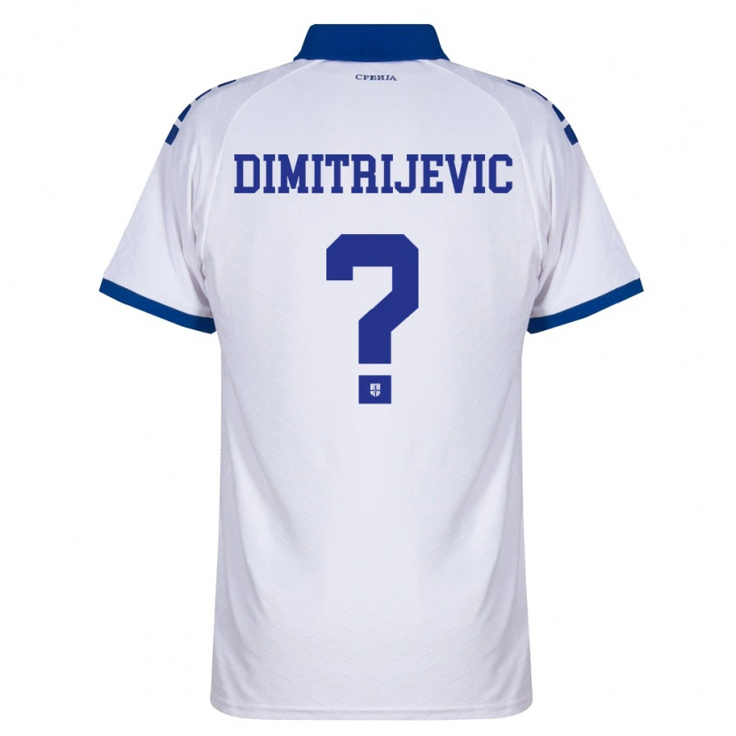 DanxenメンズセルビアAndrej Dimitrijevic#0紺 白 赤アウェイシャツ26-28ジャージーユニフォーム