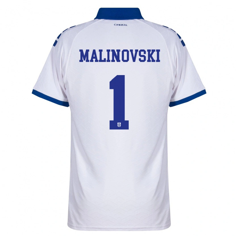 DanxenメンズセルビアStrahinja Malinovski#1紺 白 赤アウェイシャツ26-28ジャージーユニフォーム