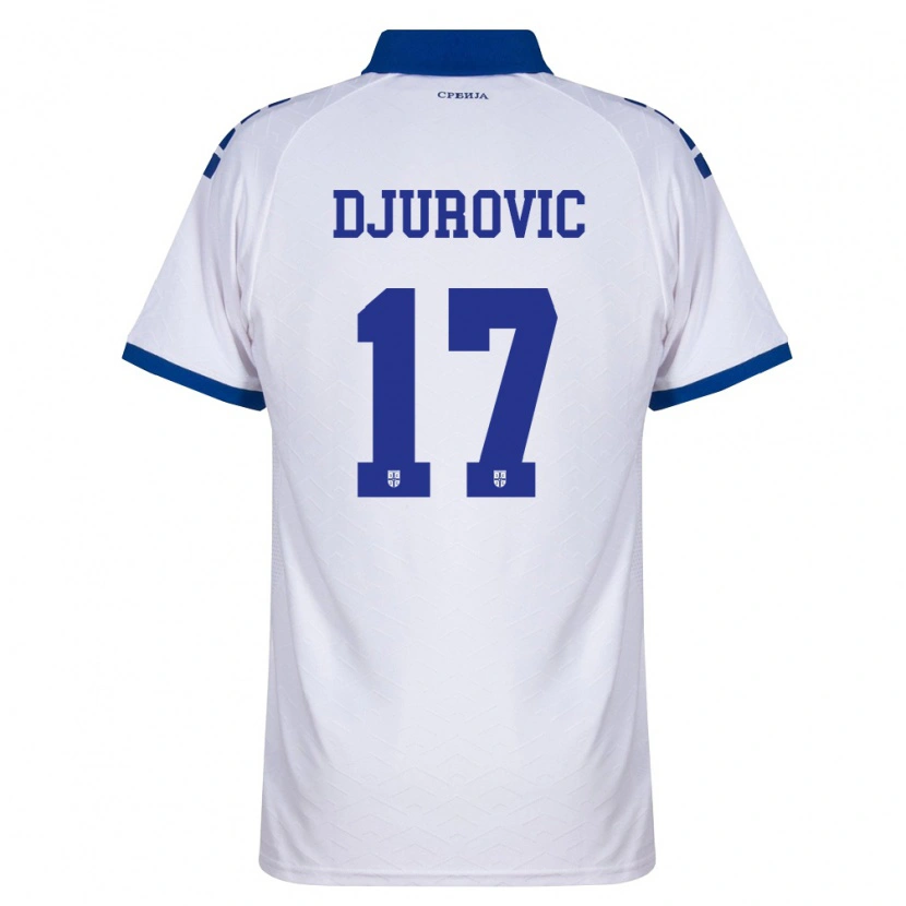 DanxenメンズセルビアStefan Djurovic#17紺 白 赤アウェイシャツ26-28ジャージーユニフォーム