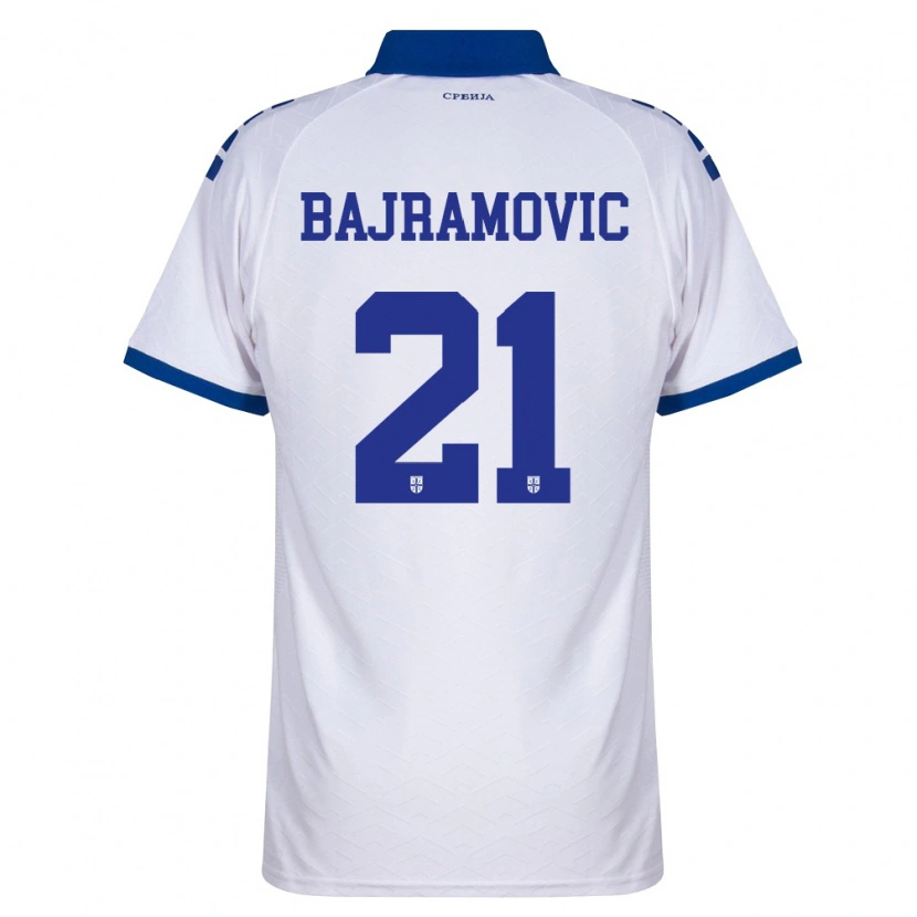 DanxenメンズセルビアEldin Bajramovic#21紺 白 赤アウェイシャツ26-28ジャージーユニフォーム