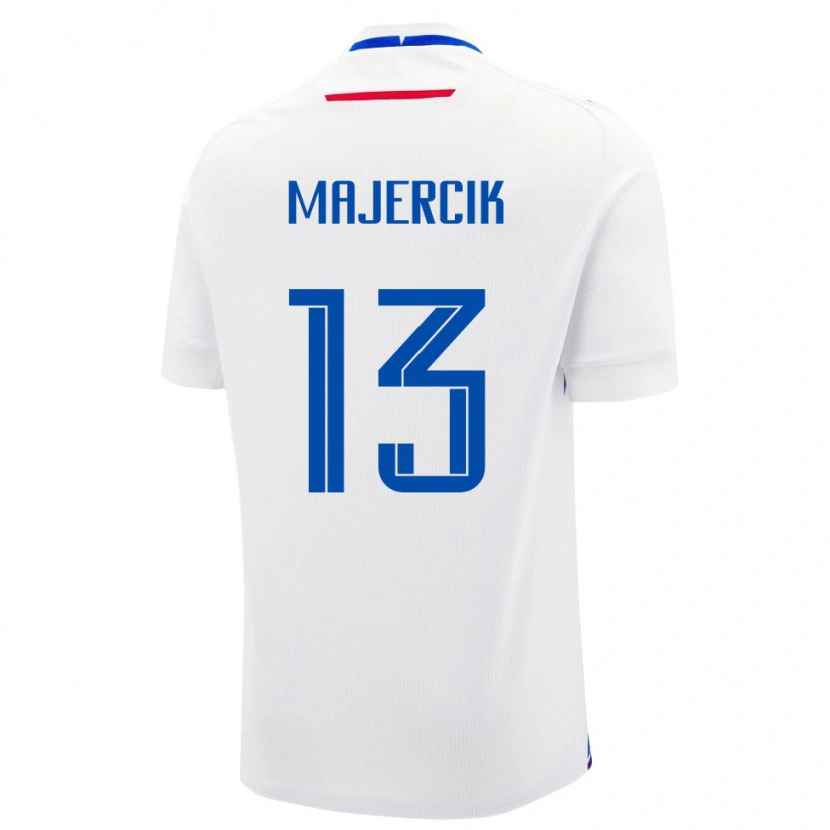 DanxenメンズスロバキアPeter Majercik#13白 青アウェイシャツ26-28ジャージーユニフォーム