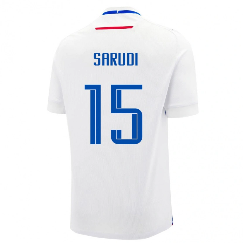 DanxenメンズスロバキアSamuel Sarudi#15白 青アウェイシャツ26-28ジャージーユニフォーム