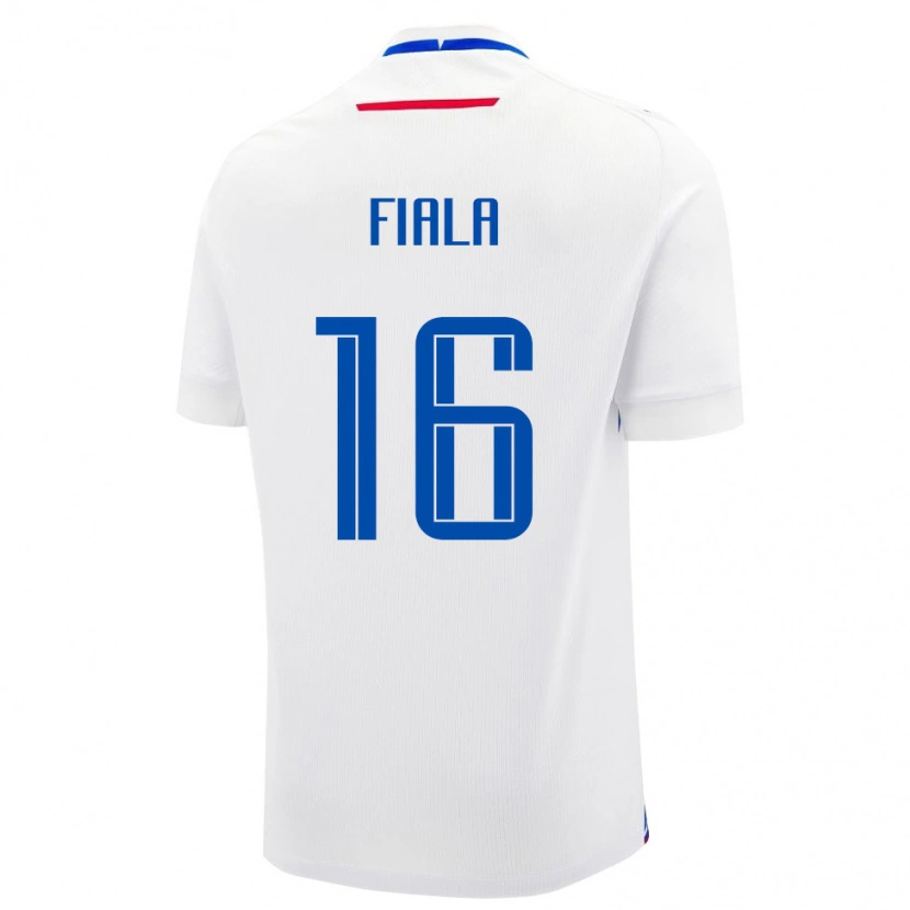 DanxenメンズスロバキアAdrian Fiala#16白 青アウェイシャツ26-28ジャージーユニフォーム