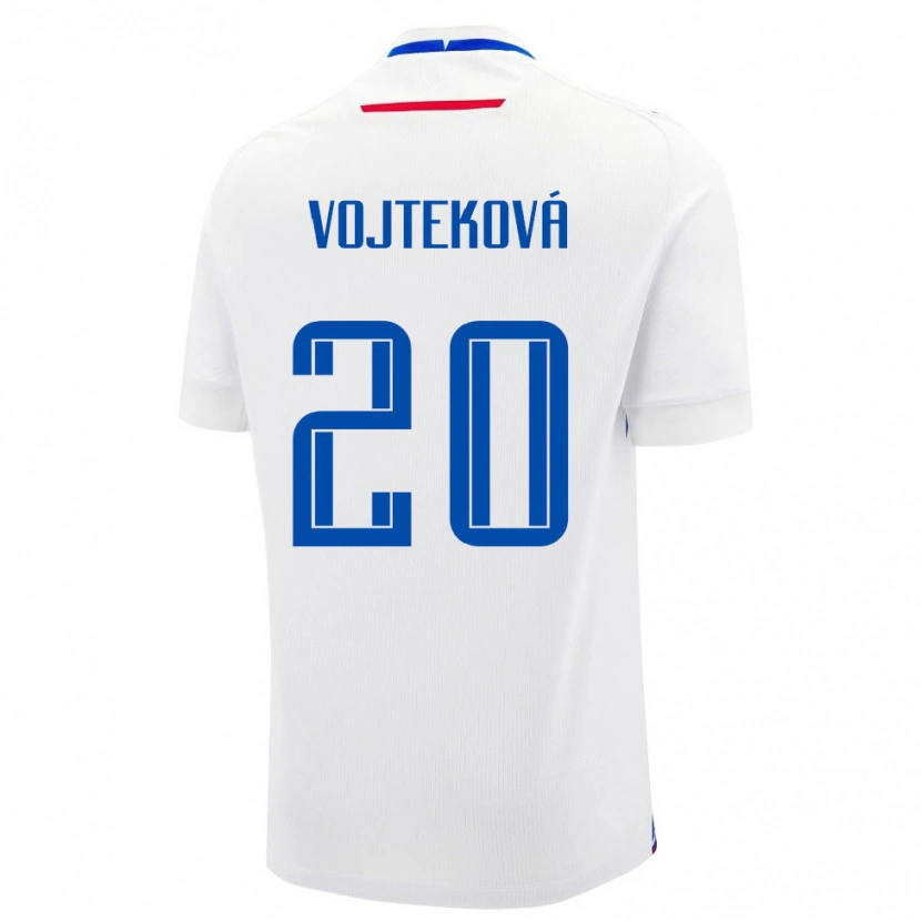 DanxenメンズスロバキアJana Vojteková#20白 青アウェイシャツ26-28ジャージーユニフォーム