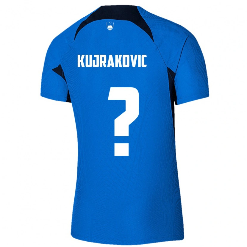 DanxenメンズスロベニアMinel Kujrakovic#0青 白アウェイシャツ26-28ジャージーユニフォーム