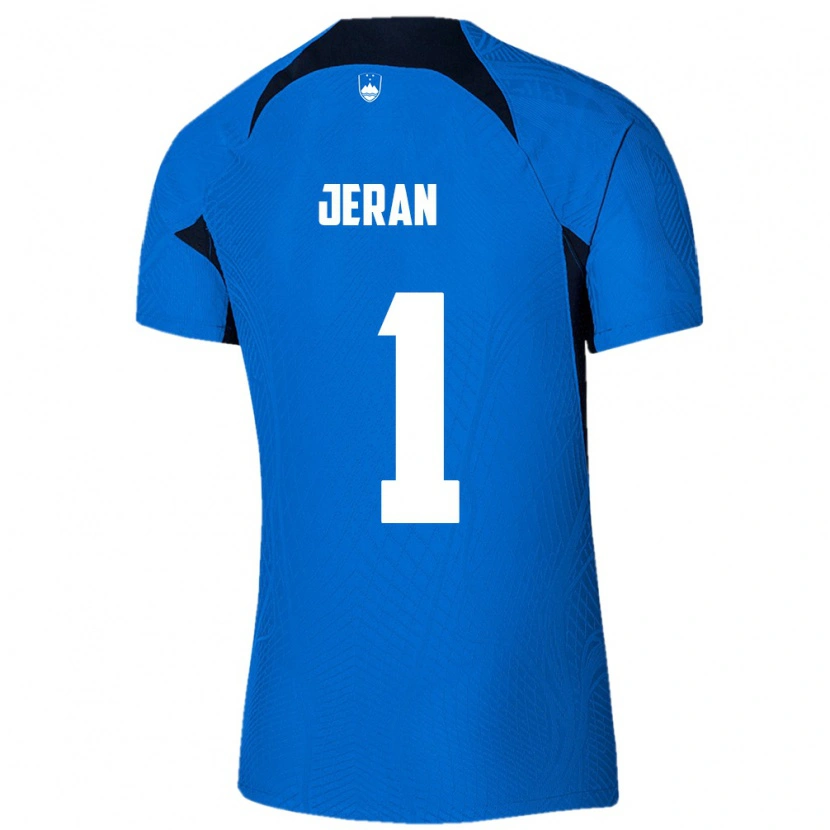 DanxenメンズスロベニアPatrik Jeran#1青 白アウェイシャツ26-28ジャージーユニフォーム