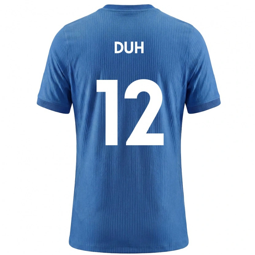 DanxenメンズスロベニアLovro Duh#12青 白アウェイシャツ26-28ジャージーユニフォーム