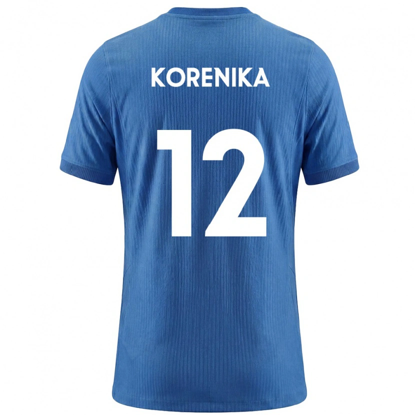DanxenメンズスロベニアMatej Korenika#12青 白アウェイシャツ26-28ジャージーユニフォーム