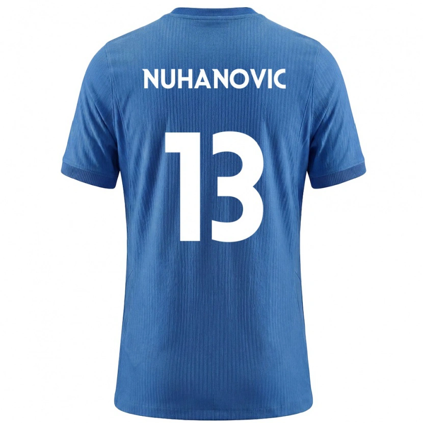 DanxenメンズスロベニアHusko Nuhanovic#13青 白アウェイシャツ26-28ジャージーユニフォーム
