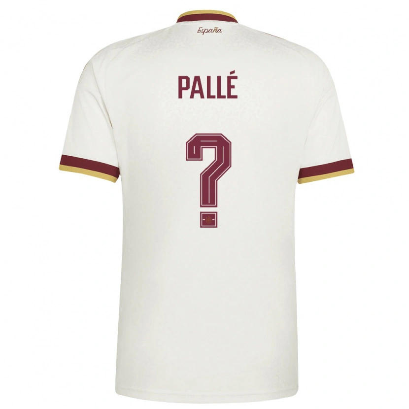 DanxenメンズスペインJoel Pallé#0オフホワイト バーガンディアウェイシャツ26-28ジャージーユニフォーム