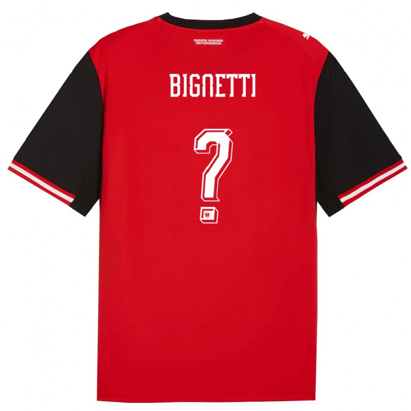 DanxenレディースオーストリアMatteo Bignetti#0黒 白ホームシャツ26-28ジャージーユニフォーム