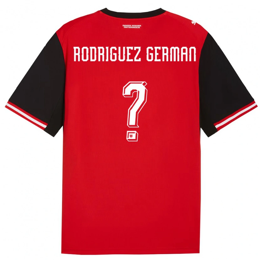 DanxenレディースオーストリアRyan Rodriguez German#0黒 白ホームシャツ26-28ジャージーユニフォーム