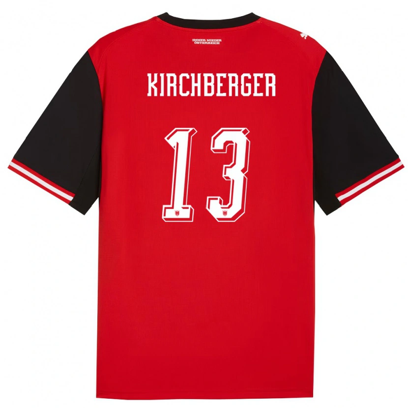DanxenレディースオーストリアVirginia Kirchberger#13黒 白ホームシャツ26-28ジャージーユニフォーム