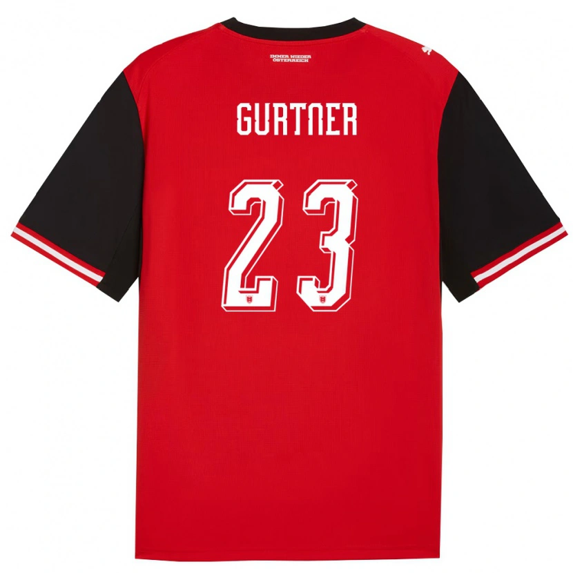 DanxenレディースオーストリアAndrea Gurtner#23黒 白ホームシャツ26-28ジャージーユニフォーム