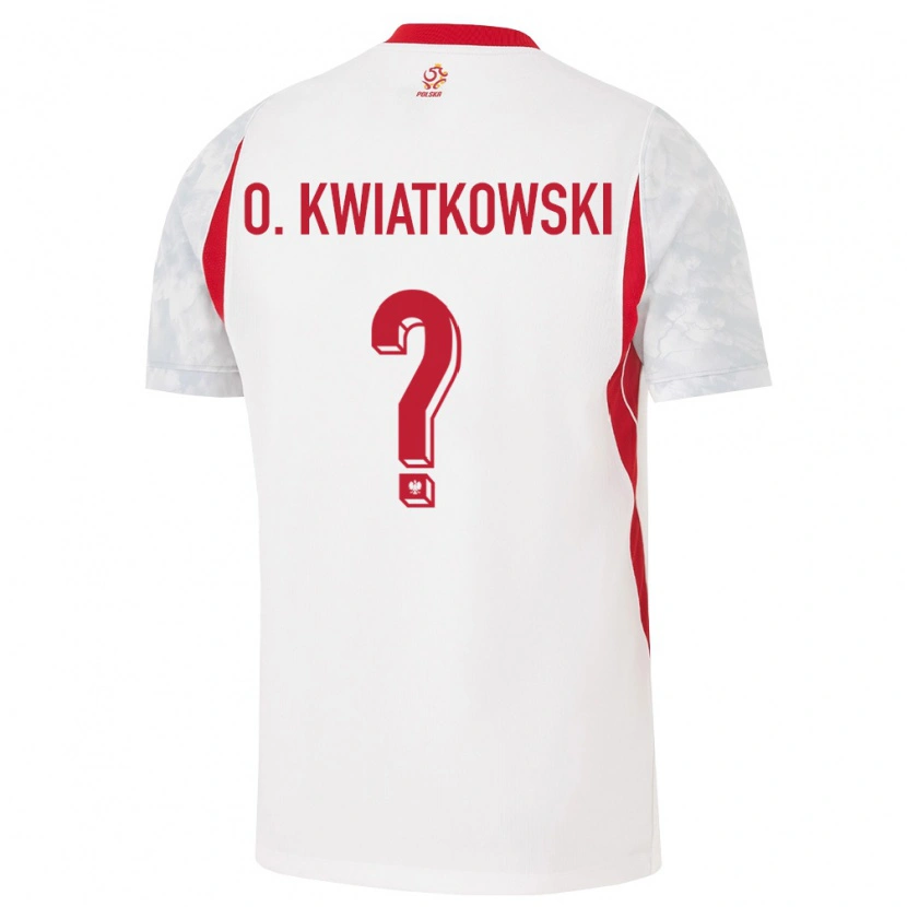 DanxenレディースポーランドOliwier Kwiatkowski#0白 赤 灰ホームシャツ26-28ジャージーユニフォーム