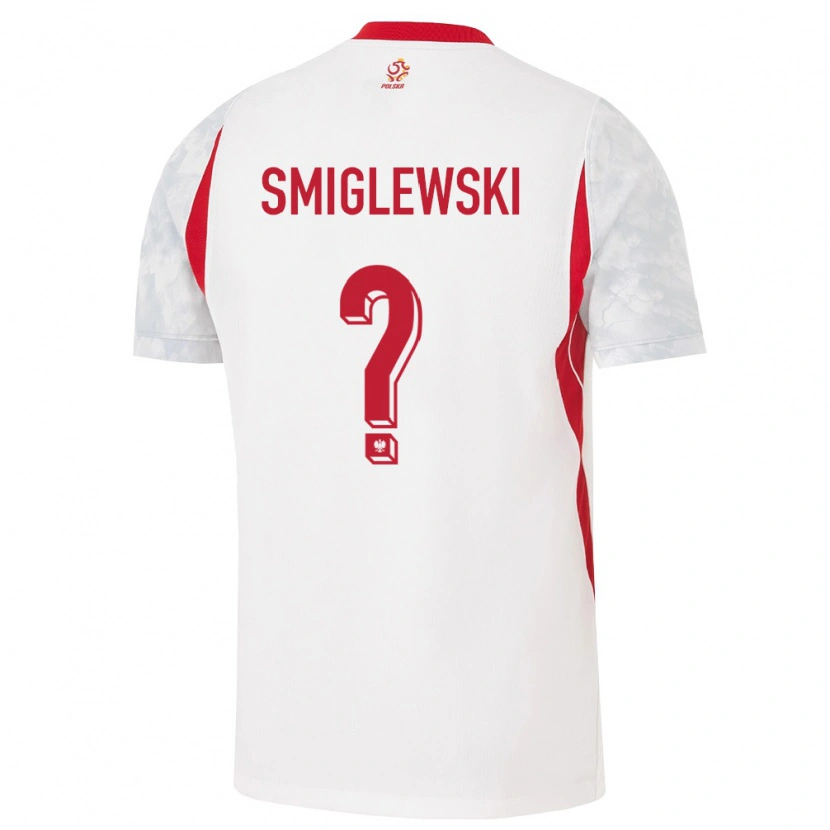 DanxenレディースポーランドKacper Śmiglewski#0白 赤 灰ホームシャツ26-28ジャージーユニフォーム