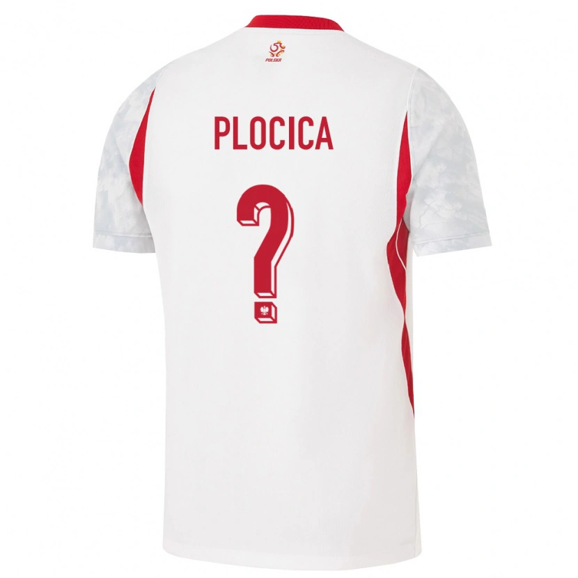 DanxenレディースポーランドMarcel Plocica#0白 赤 灰ホームシャツ26-28ジャージーユニフォーム