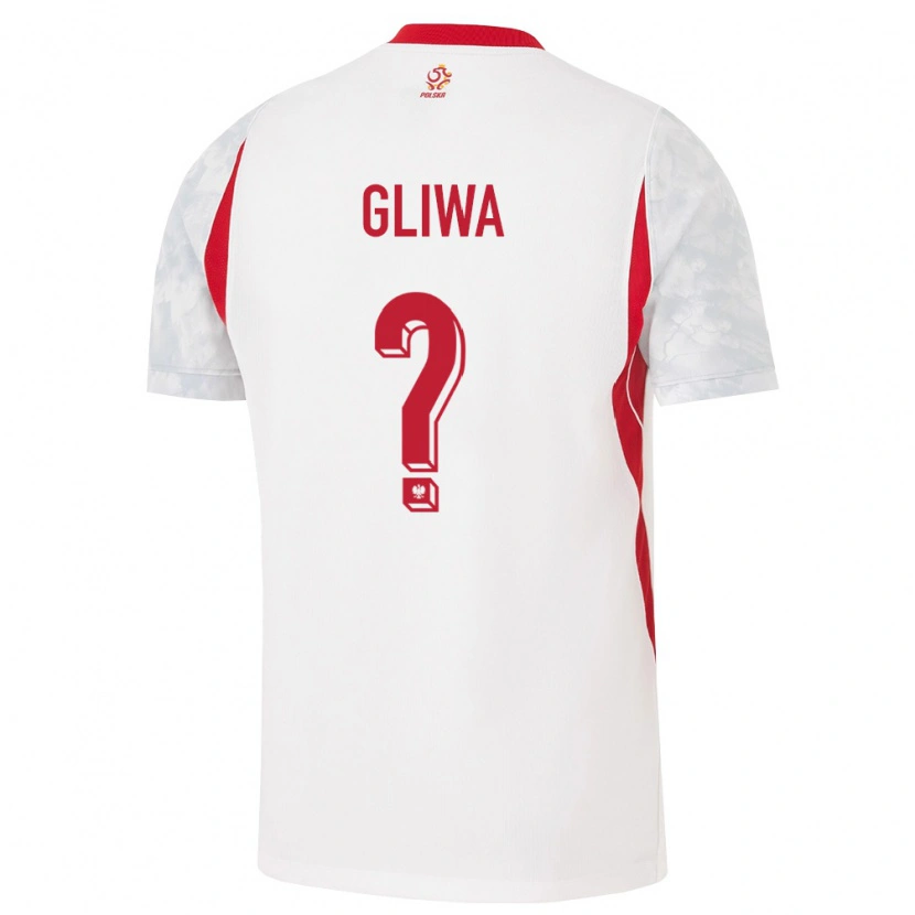 DanxenレディースポーランドJakub Gliwa#0白 赤 灰ホームシャツ26-28ジャージーユニフォーム