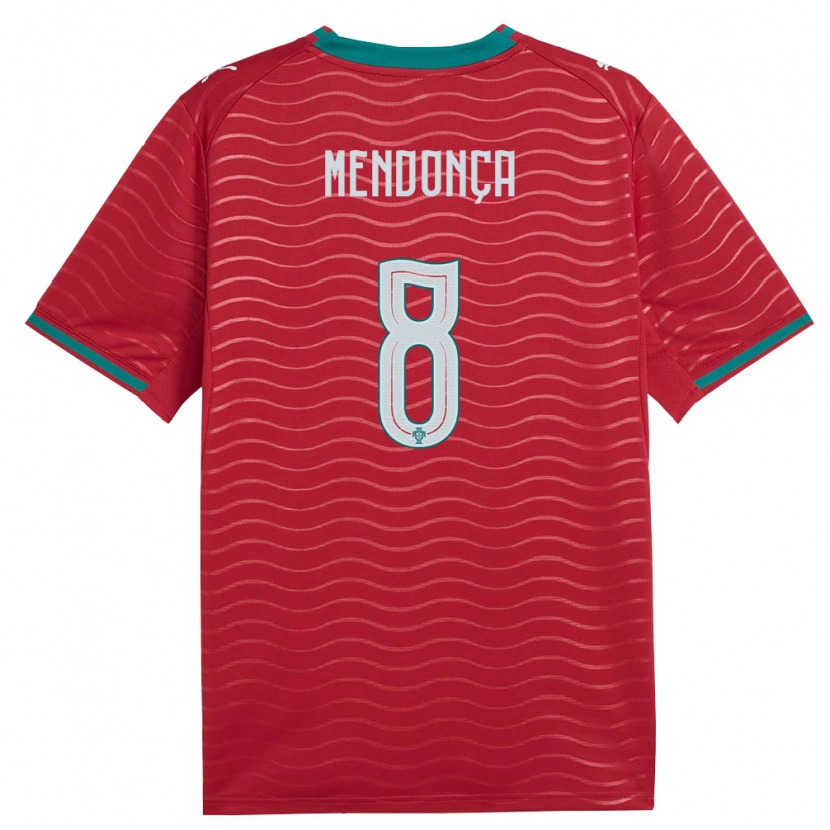 DanxenレディースポルトガルLaurindo Mendonça#8赤 緑 白ホームシャツ26-28ジャージーユニフォーム