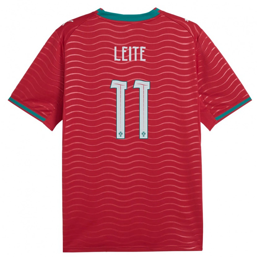 DanxenレディースポルトガルPaulo Leite#11赤 緑 白ホームシャツ26-28ジャージーユニフォーム