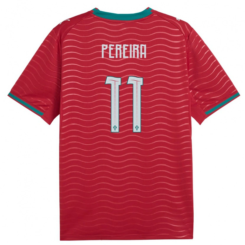 DanxenレディースポルトガルAntónio Pereira#11赤 緑 白ホームシャツ26-28ジャージーユニフォーム