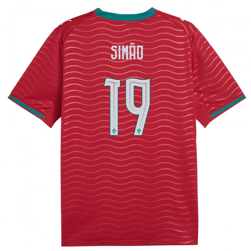 DanxenレディースポルトガルMartim Simão#19赤 緑 白ホームシャツ26-28ジャージーユニフォーム