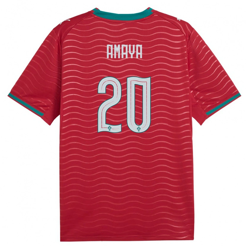DanxenレディースポルトガルMarco Amaya#20赤 緑 白ホームシャツ26-28ジャージーユニフォーム