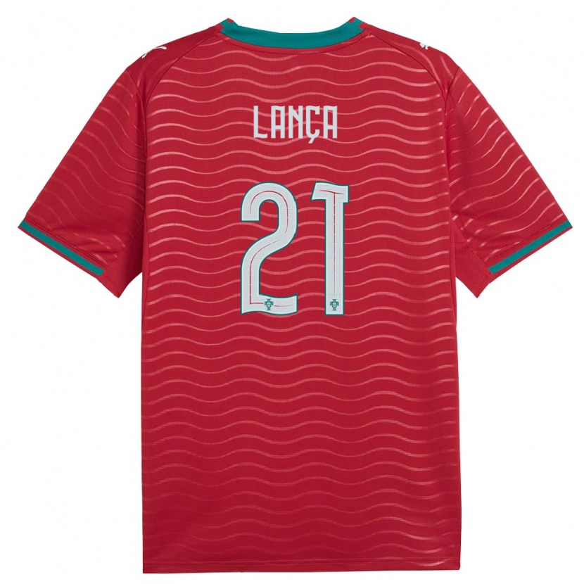 DanxenレディースポルトガルGabriel Lança#21赤 緑 白ホームシャツ26-28ジャージーユニフォーム