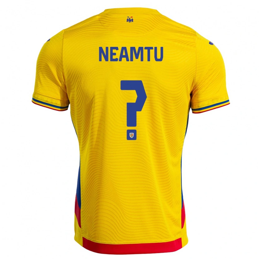 DanxenレディースルーマニアAlexandru Neamţu#0黄 赤ホームシャツ26-28ジャージーユニフォーム