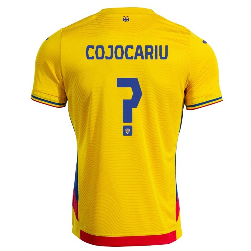 DanxenレディースルーマニアRaul Cojocariu#0黄 赤ホームシャツ26-28ジャージーユニフォーム