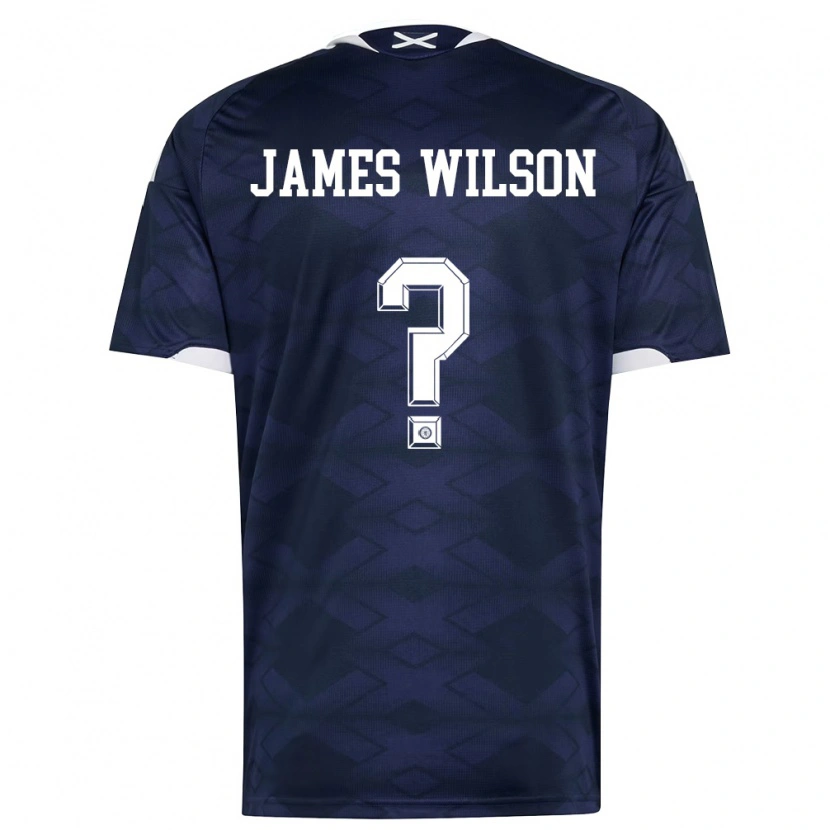 DanxenレディーススコットランドJames Wilson#0紺 白ホームシャツ26-28ジャージーユニフォーム