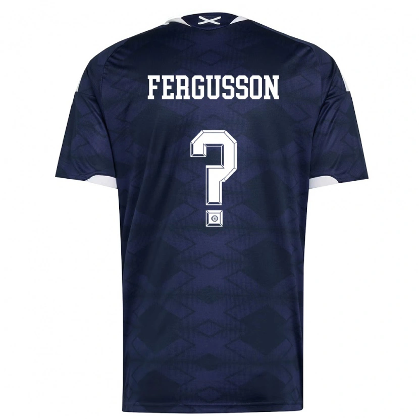 DanxenレディーススコットランドCoben Fergusson#0紺 白ホームシャツ26-28ジャージーユニフォーム