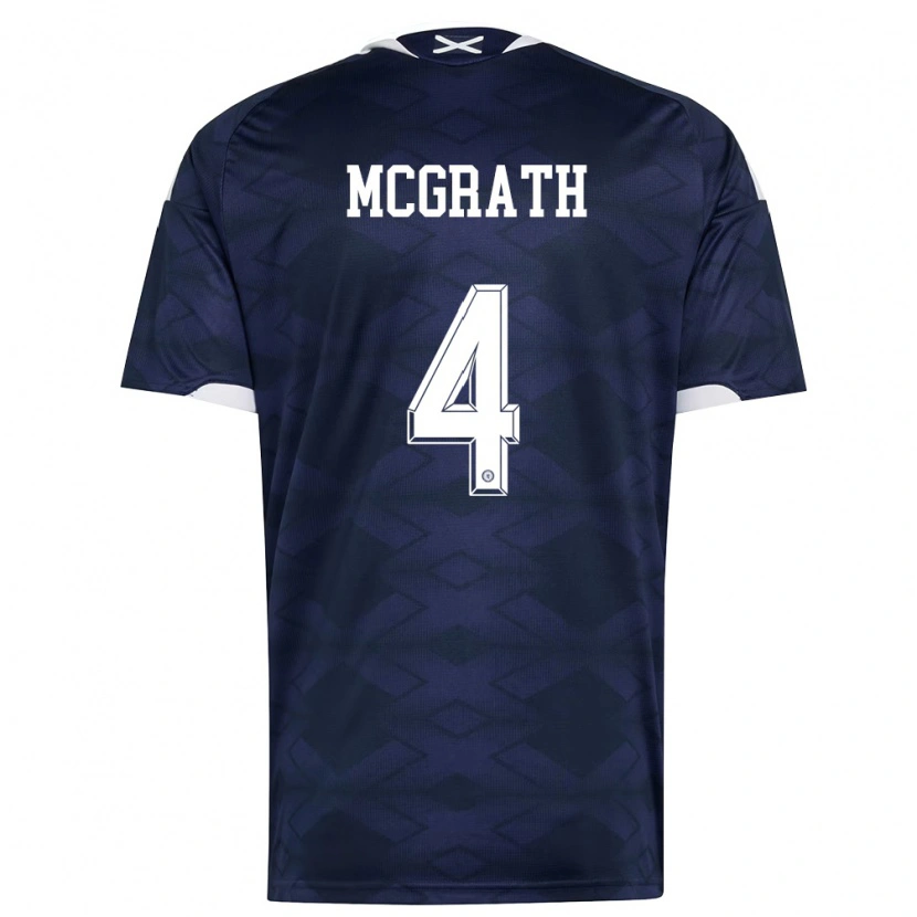 DanxenレディーススコットランドJoseph Mcgrath#4紺 白ホームシャツ26-28ジャージーユニフォーム